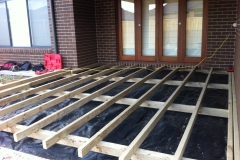 decking framework with weedmat (2)