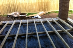 decking framework with weedmat (3)